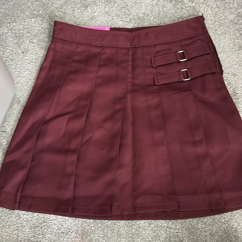 Burgundy French Toast Girls Uniform Skort